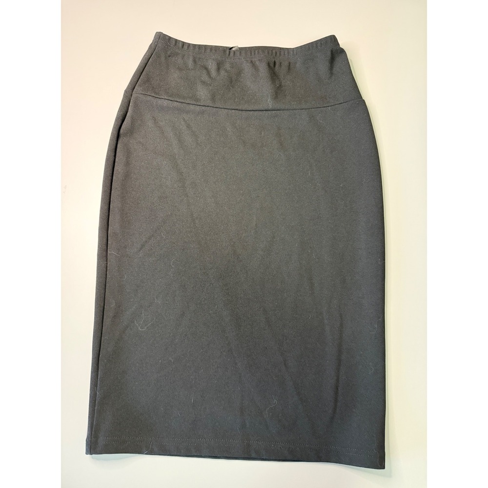SHEIN Petite Black Pencil Skirt High Waisted Bodycon Stretch Midi Small